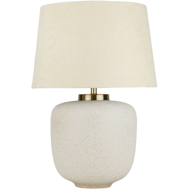 Lua Mink Ceramic and Fabric Table Lamp - image 1