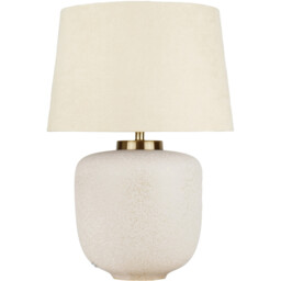 Lua Mink Ceramic and Fabric Table Lamp - thumbnail 4