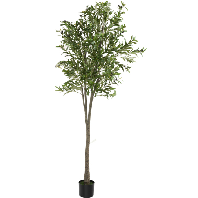 tectake Artificial Olive Plant in Pot 210cm - image 1