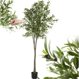 tectake Artificial Olive Plant in Pot 210cm - thumbnail 2