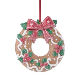 Single Candy Cane Lane Iced Gingerbread Hanging Christmas Decoration in Assorted styles - thumbnail 4