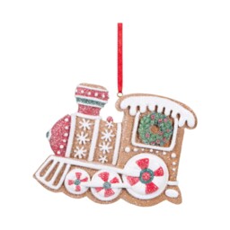 Single Candy Cane Lane Iced Gingerbread Hanging Christmas Decoration in Assorted styles - thumbnail 1