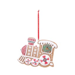 Single Candy Cane Lane Iced Gingerbread Hanging Christmas Decoration in Assorted styles - thumbnail 2