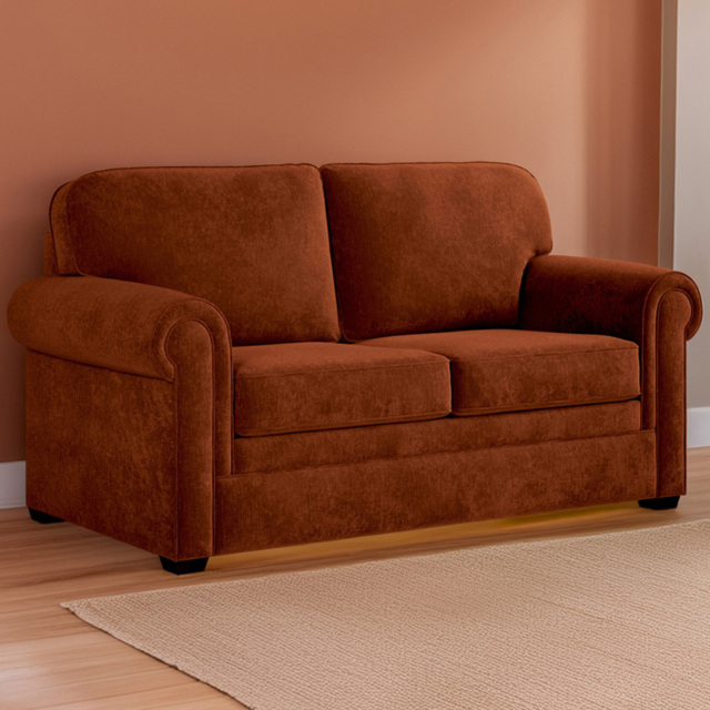 Jay-Be Heritage 2 Seater Cosy Chenille Foxy Sofa Bed with e-Pocket Mattress - image 1