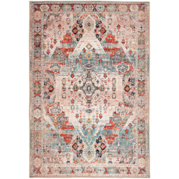 Kukoon Distressed Vintage Beige and Grey Rug 80 x 150cm - thumbnail 1