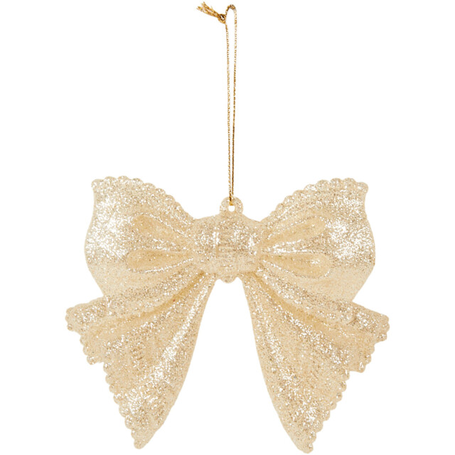 Single Blushing Ballroom Bright Glitter Bow Christmas Ornament 11.8cm in Assorted styles - image 1