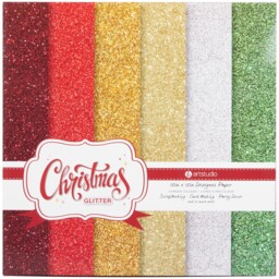 All I Want For Christmas Multicolour Glitter Paper Pad
