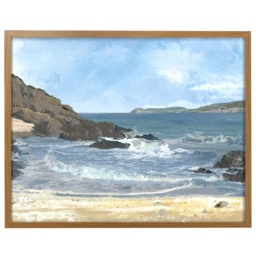 Laura Ashley Rocky Cove Wooden Frame Wall Art 70 x 100cm - thumbnail 1