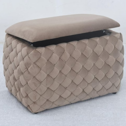 Artemis Home Plumeo Velvet Mole Storage Ottoman