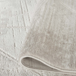 Desire Rugs Novu Mirage Beige Modern Abstract Geometric Metallic Rug 200 x 290cm - thumbnail 4