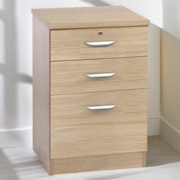 R White Cabinets Brown 3 Drawer Filing Cabinet - thumbnail 1
