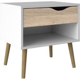 Furniture To Go Oslo White and Oak 4 Piece Bedroom Furniture Set - thumbnail 3
