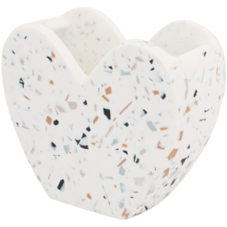 Heart Speckle Toothbrush Holder White - thumbnail 1
