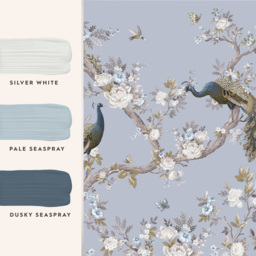 Laura Ashley Belvedere Pale Seaspray Mural - thumbnail 2