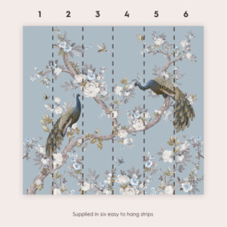 Laura Ashley Belvedere Pale Seaspray Mural - thumbnail 3