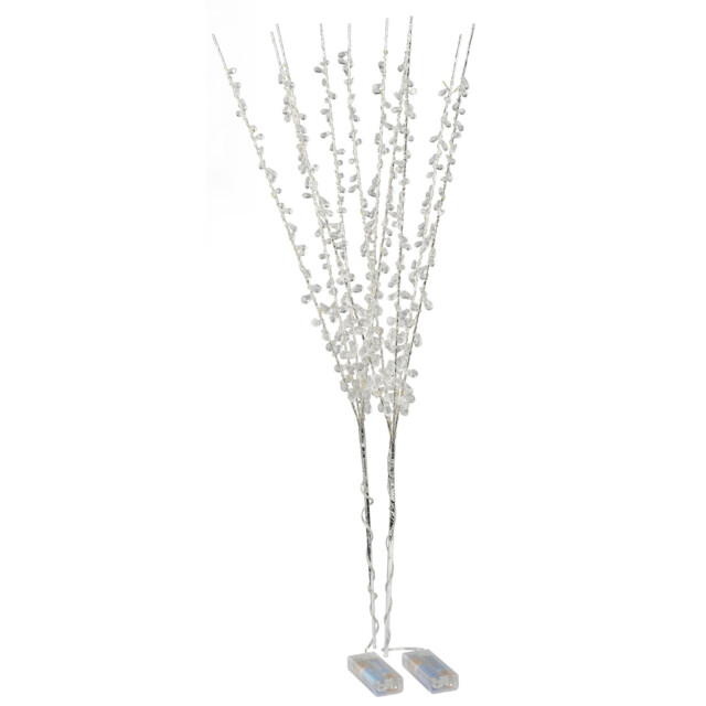 Jewelled Warm White LED Twig Light 2 Pack - image 1