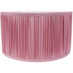 ValueLights Jess Large Blush Pink Pleated Drum Shade