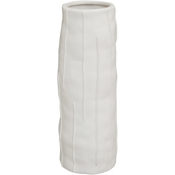 Premier Housewares White Fara Ceramic Vase Large - thumbnail 1