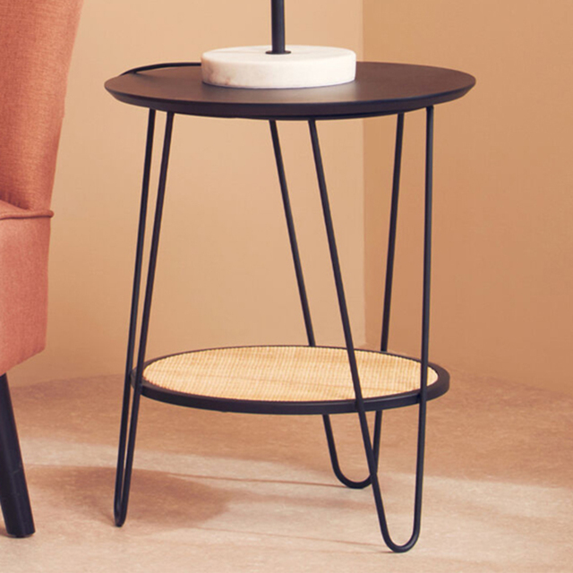 Premier Housewares Side Table with Hairpin Legs - image 1