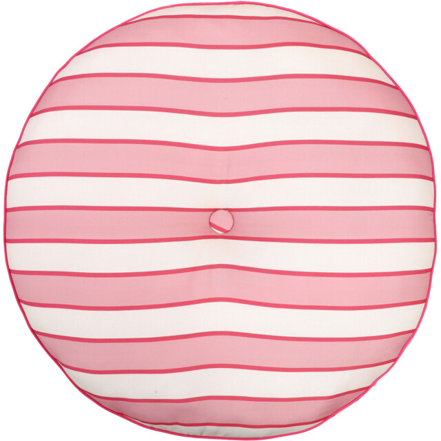 Striped Outdoor Floor Cushion Pink - image 1