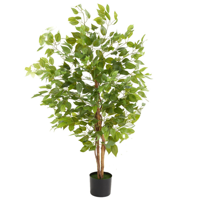 tectake Artificial Ficus Plant in Pot 120cm - image 1