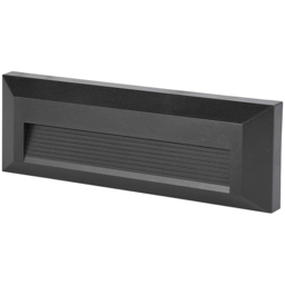 V-TAC Black Rectangular Cool White LED Step Light 3W 4 Pack