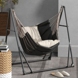 Outsunny 2 in 1 Metal Foldable Hammock Stand