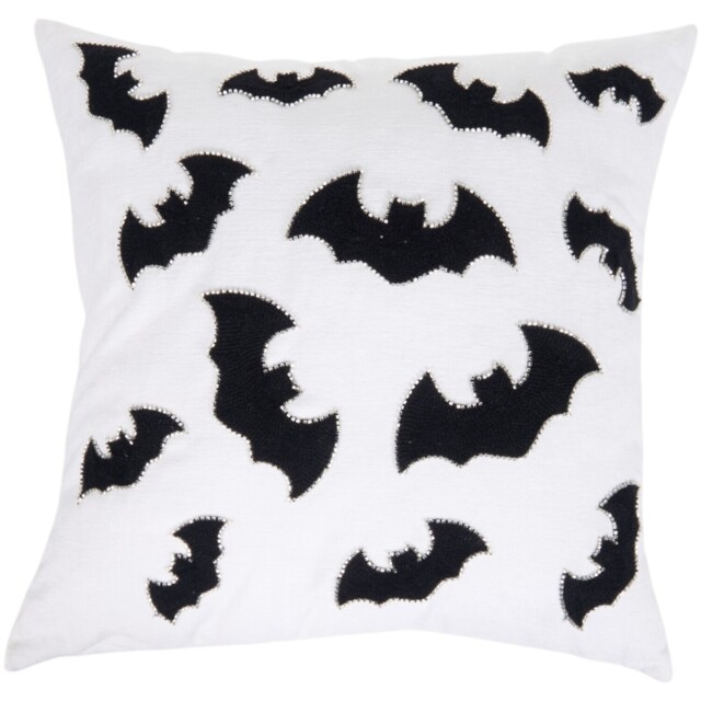3D Bats Cushion White and Black - image 1