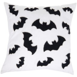 3D Bats Cushion White and Black - thumbnail 1