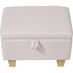 Living and Home 2 in 1 Linen Upholstered Ottoman Footstool - thumbnail 2