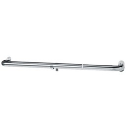 New Edge Blinds Satin Silver Room Darkening Extendable Curtain Pole 120-210cm - thumbnail 1