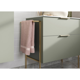 Bathstore Wharton 2 Door Green Wall Hung Basin Unit 610mm - thumbnail 4