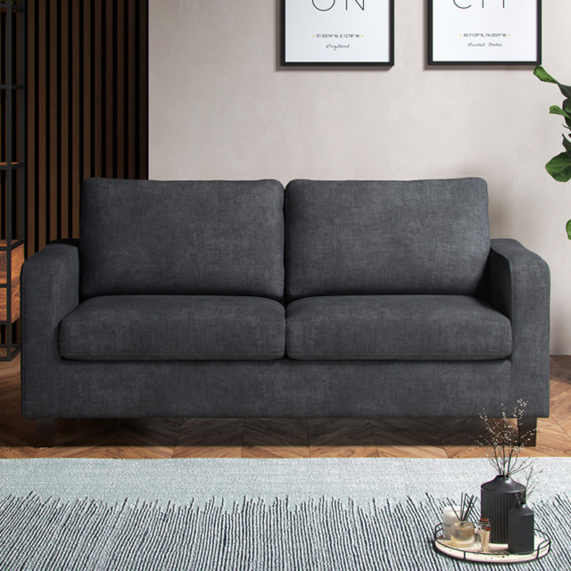 York Grey Turin 3 Seater Sofa - image 1