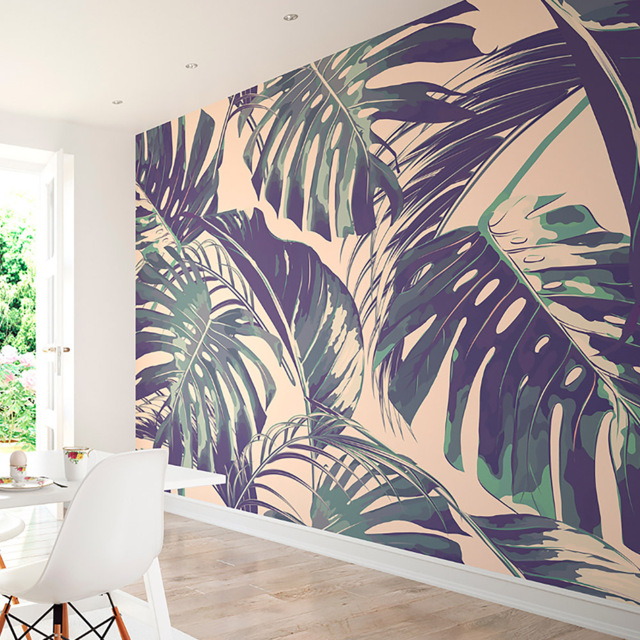 Origin Murals Palm Leaves Multicolour Wall Mural - image 1