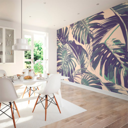 Origin Murals Palm Leaves Multicolour Wall Mural - thumbnail 3