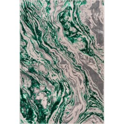 Sunset Emerald Marble Rug Green 120cm - thumbnail 1