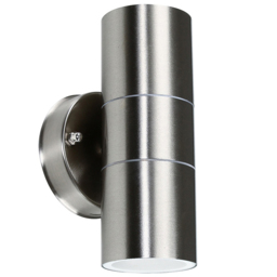 ValueLights Gainsford Silver Outdoor Wall Up Down Light