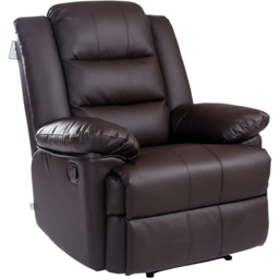Furniture Online Loxley Bonded Leather Brown Manual Recliner Armchair - thumbnail 3