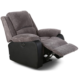 Furniture Online Postana Jumbo Cord Grey Electric Recliner Chair - thumbnail 3