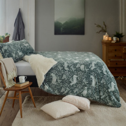 Deyongs Dark Sage Single Woodland Folk Duvet Set - thumbnail 3