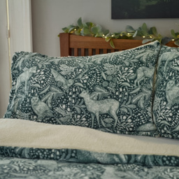 Deyongs Dark Sage Single Woodland Folk Duvet Set - thumbnail 2