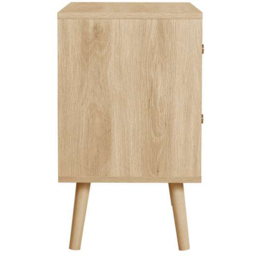 Birlea Herringford 2 Drawer Oak Bedside table - thumbnail 4