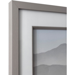 Evie Mounted Inlay Photo Frame Grey 16 x 12 inch - thumbnail 3