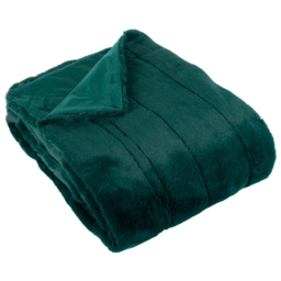 Paoletti Empress Emerald Green Faux Fur Throw 130 x 180cm