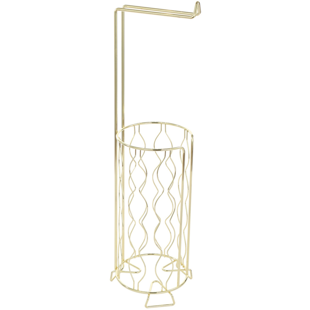 Wire Toilet Roll Holder Gold - image 1
