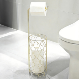Wire Toilet Roll Holder Gold - thumbnail 3