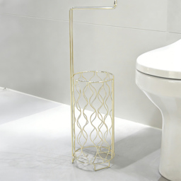 Wire Toilet Roll Holder Gold - thumbnail 2