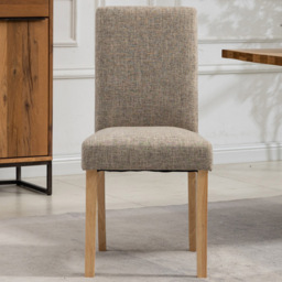 Artemis Home Maiolo Set of 2 Brown Fabric Dining Chair