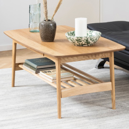 Florence Emma Single Drawer Single Shelf Oak Coffee Table