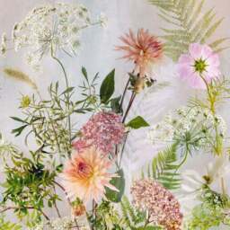 Grandeco Meadow Floral 3 Lane Wall Mural